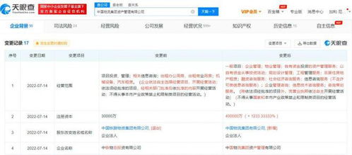 中國物流集團資產(chǎn)管理公司正式成立，注冊資本達40億元